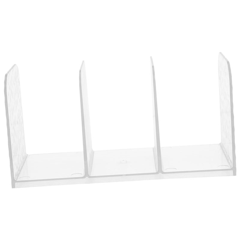 Transparent Acrylic Book Holder Organizer For Desk Office Documents Books Magazines - Image 2