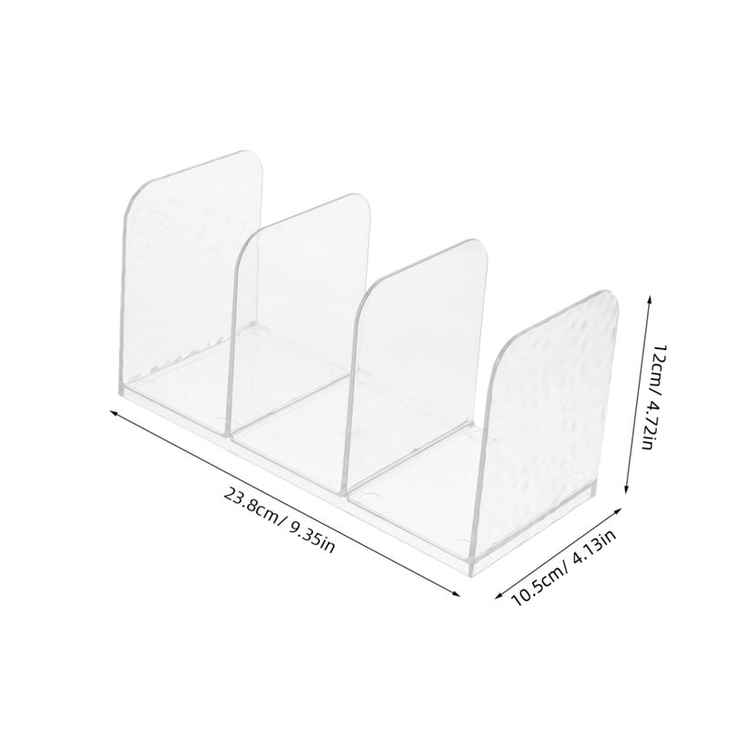 Transparent Acrylic Book Holder Organizer For Desk Office Documents Books Magazines - Image 3