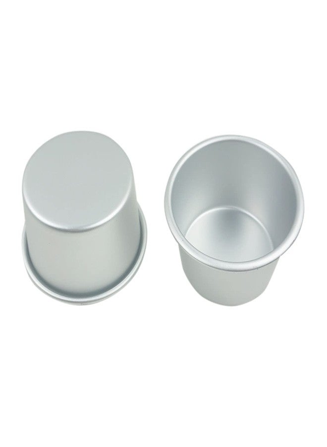 Proshopping 6 Packs Popover Pan， Large Individual Muffin Mold, Aluminium Pudding Cup, Chocolate Molten Mould, Raspberry Souffle Baking Maker, Brownie Tumbler -for Pie, Egg Tart, Cake (Size 3.4"x 2") - Image 3