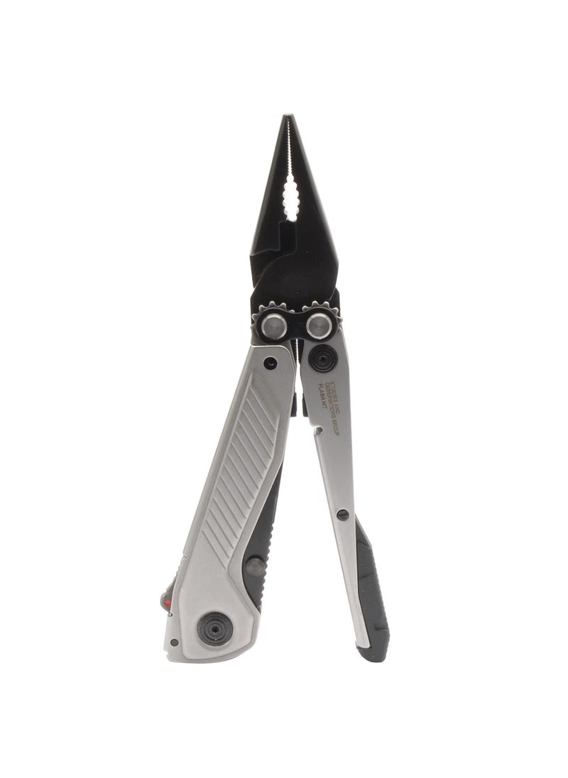 SOG SOG Everyday Daily Solution EDC CRYO D2 Steel Compact Pocket Size Flash MT Multi-Tool, 7 Tools, Stainless-Steel Housing, Silver & Black  - Image 1