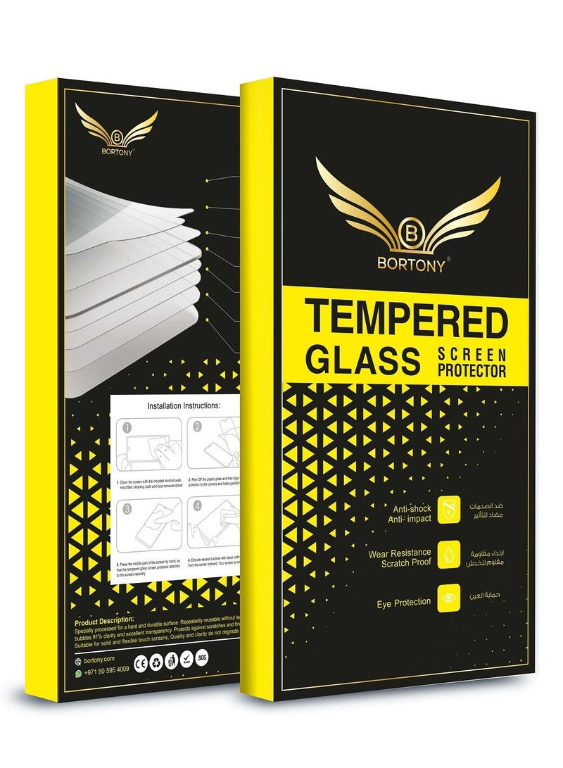 BORTONY 2-Piece Tempered Glass Screen Protector Set For Apple iPhone 11 Pro Clear - Image 2