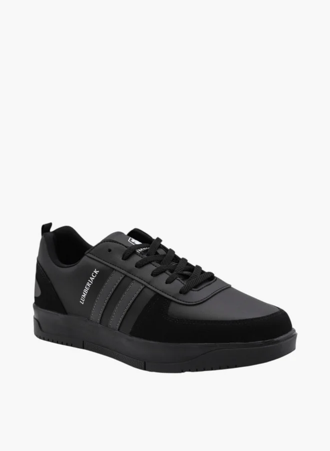 LUMBERJACK Men's Panelled Lace-Up Sneakers