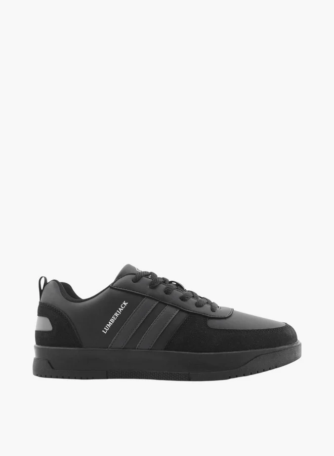 LUMBERJACK Men's Panelled Lace-Up Sneakers