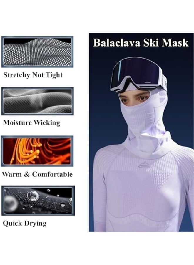Bukela Winter Ski Mask for Men Women, Helmet Friendly Motorcyde Balaclava Full Face Masks Cold Weather Head Cover for Skiing - Image 4
