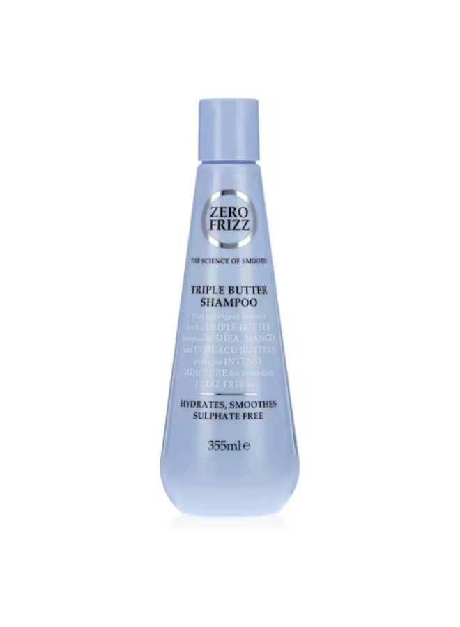Zero Frizz Triple Butter Shampoo For Frizzy Hair - 355ml - Image 1