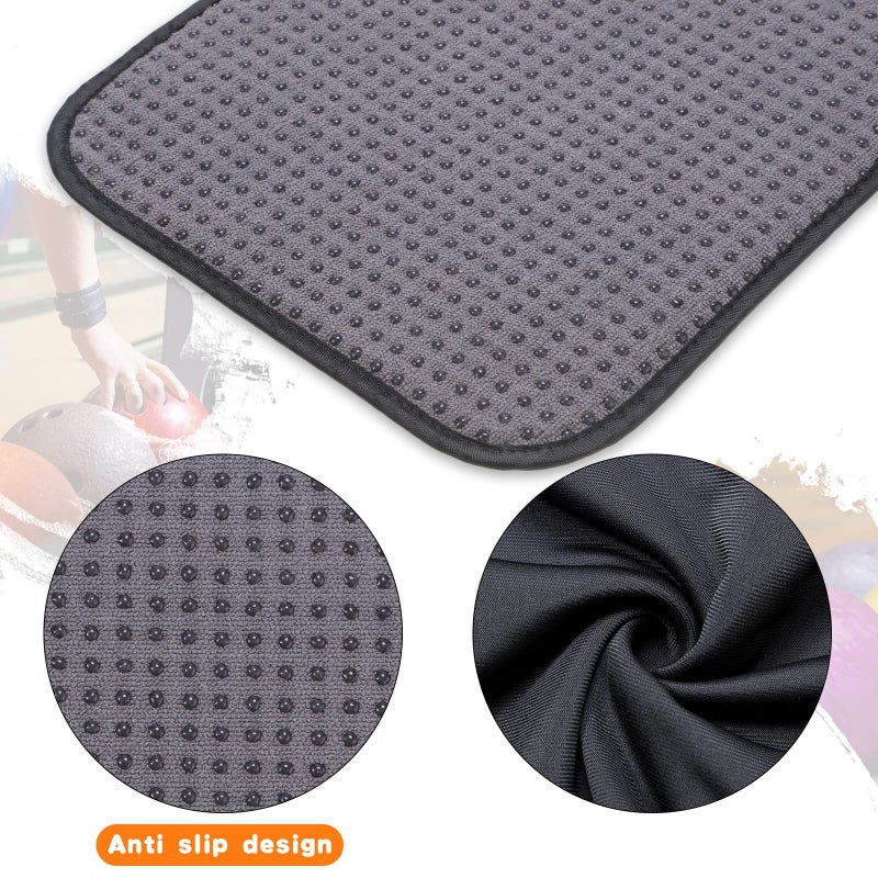 Zhanmai 3 Pcs Bowling Cleaning Kit Including 1 Pcs Bowling Ball Polisher and 2 Pieces Towels 10 x 8 Inches See Saw Bag Cleaner Black Microfiber Polisher Easy Grip Rag - Image 3