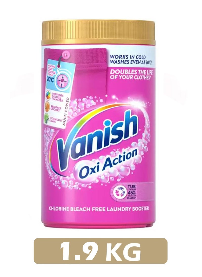 Vanish Multi Power Oxi Action Stain Remover Powder Carpet & Laundry Detergent 1.9 kg  - Image 1