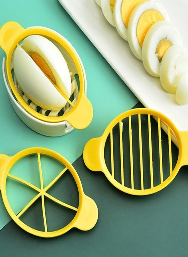 MIXNEX 3-in-1 Egg Slicer for Hard-Boiled Eggs, Preserved Eggs, Century Eggs - Multi-Functional Kitchen Egg Cutter with Stainless Steel Wires - Cross-Border Household Tool for Even, Clean Cuts (Blue) - Image 5