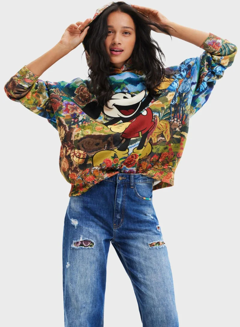 DESIGUAL Mickey Mouse hoodie