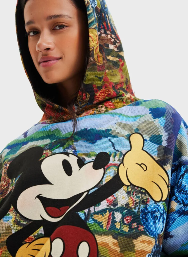 DESIGUAL Mickey Mouse hoodie