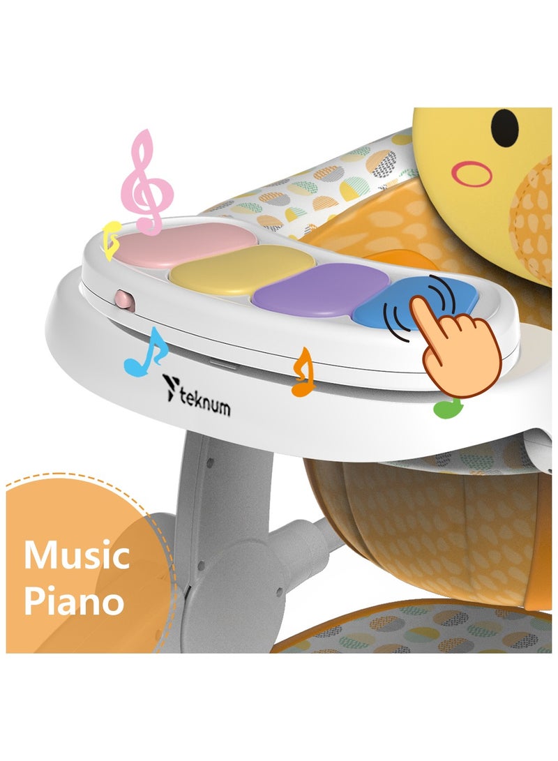 TEKNUM TEKNUM Baby Portable Dining Feeding Chair and Recliner Activity Chair - Giraffe  - Image 5