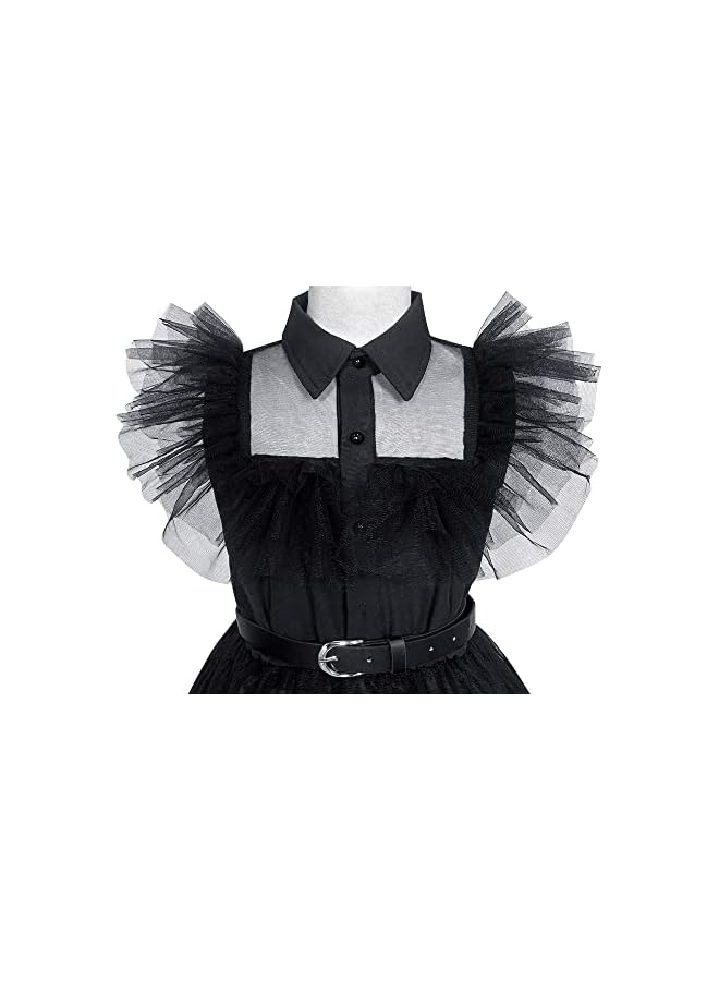 NIBEMINENT Black costume girls dress for Kids Black Family Costumes Halloween costumes girls Party Dress 4-13Y - Image 4