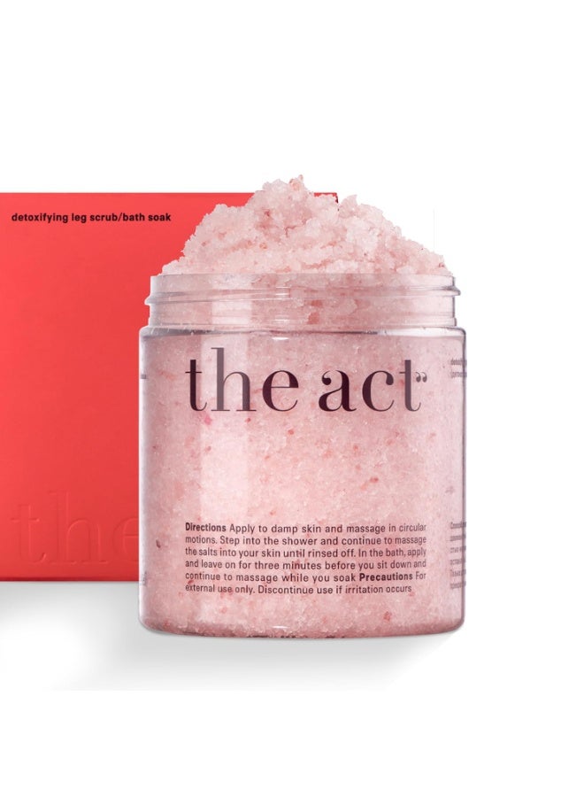 THE ACT Detox Organic Body Scrub with Himalayan u0026 Sea Salt - Anti Cellulite Nourishing Restores Cleanser Scrubs for Legs, Feet, Hands - Gifts for Women Men, Home Spa Care, Vegan (10.58 Oz, Grapefruit) - Image 1