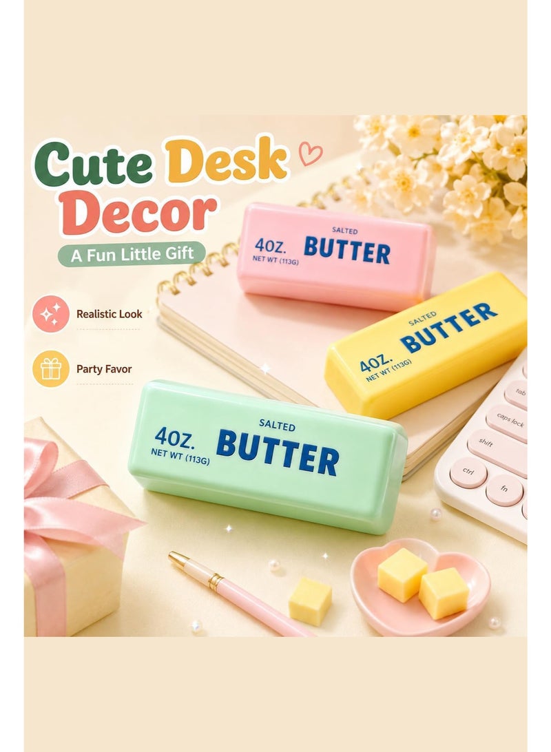 YUANBAO KING Crunchy Butter Squishy Building blocks Filled, Slow Rising Squeeze | Crunchy Butter Squishies Realistic Food Stress Stick Rebound Calming Desk Decor Favor Gifts for Adults - Image 3