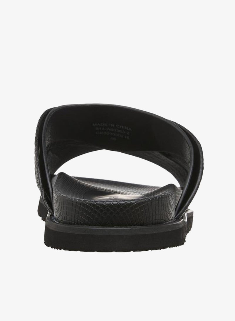 DUCHINI صنادل مريحة للرجال مع حزام متقاطع مزخرف - Image 5