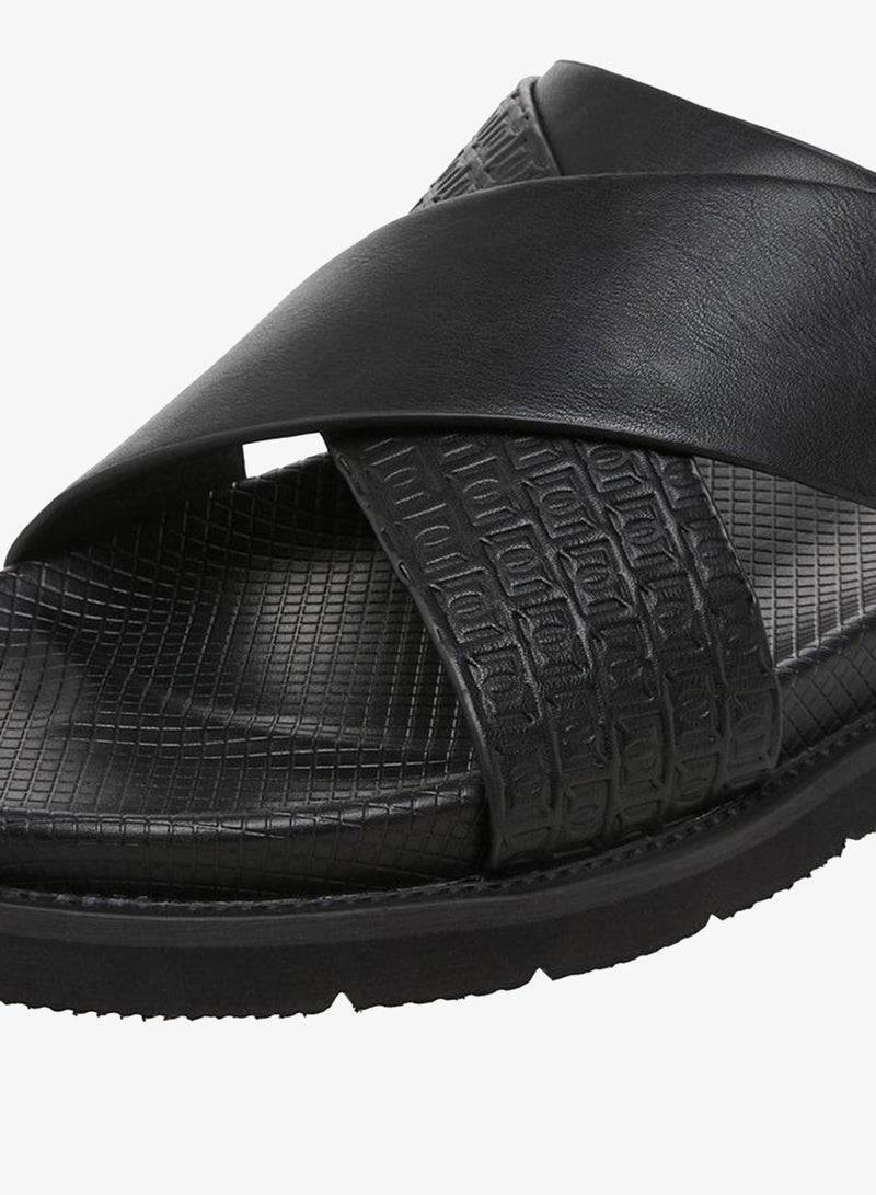 DUCHINI صنادل مريحة للرجال مع حزام متقاطع مزخرف - Image 4