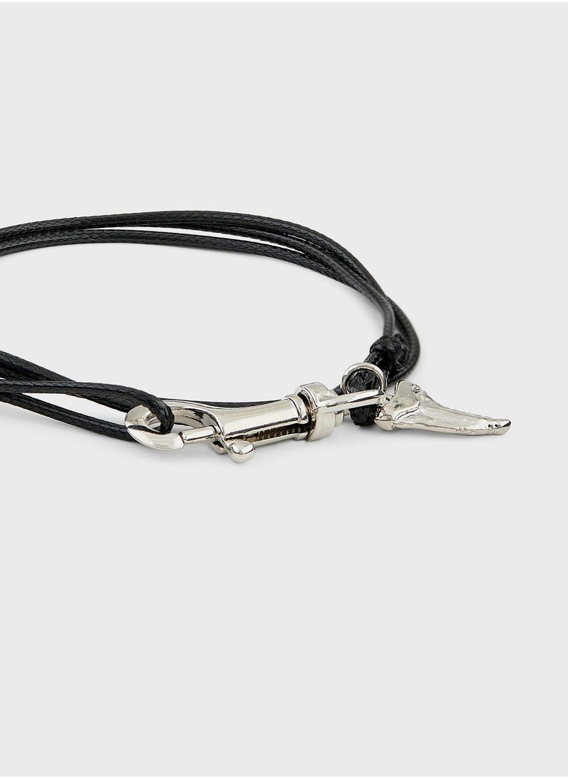 Seventy Five - Metal Charm  Rope Necklace - Image 1