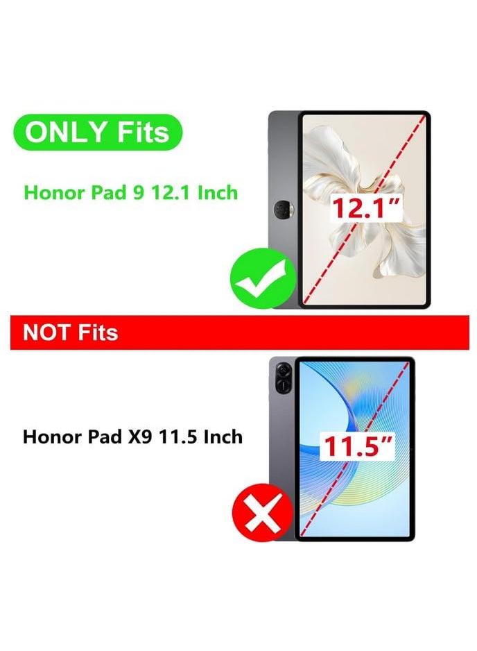 1 قطعة غطاء حافظة أوتوماتيكي للنوم لهواوي Honor Pad 9 2024، غطاء مغناطيسي قابل للحامل لجهاز Honor Pad 9 HEY2-W09 HEY2-W19 بحجم 12.1 بوصة - Lanmao - Image 3