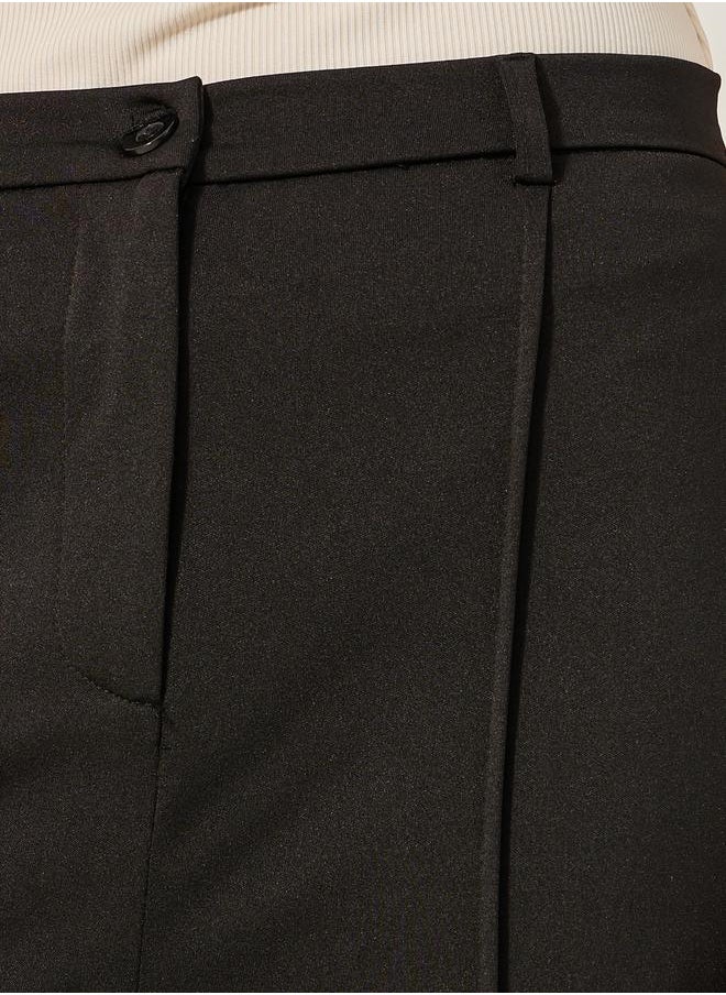Styli - Mid Rise Wide Leg Pants with Pintuck Detail - Image 1