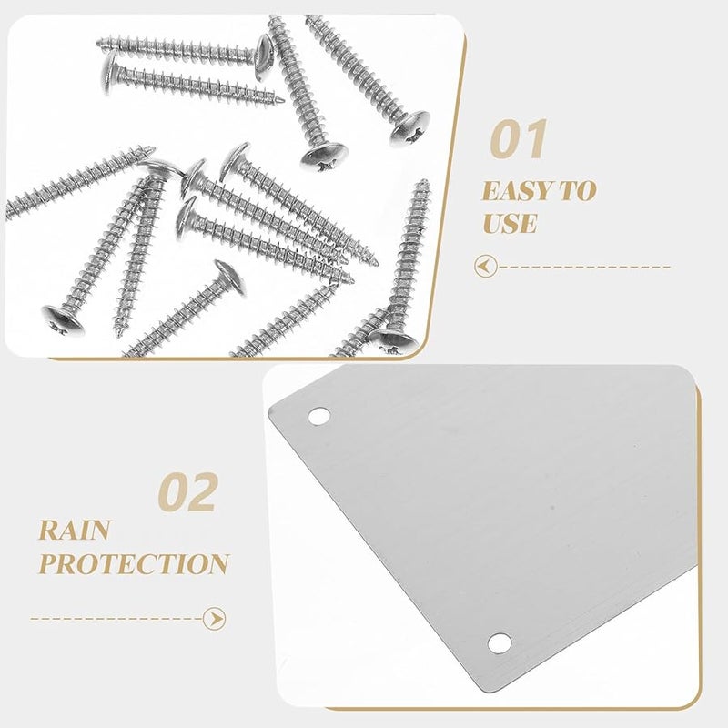 Stainless Steel Door Kick Plate Metal Reinforcement Protector For Indoor Outdoor Doors - Image 4