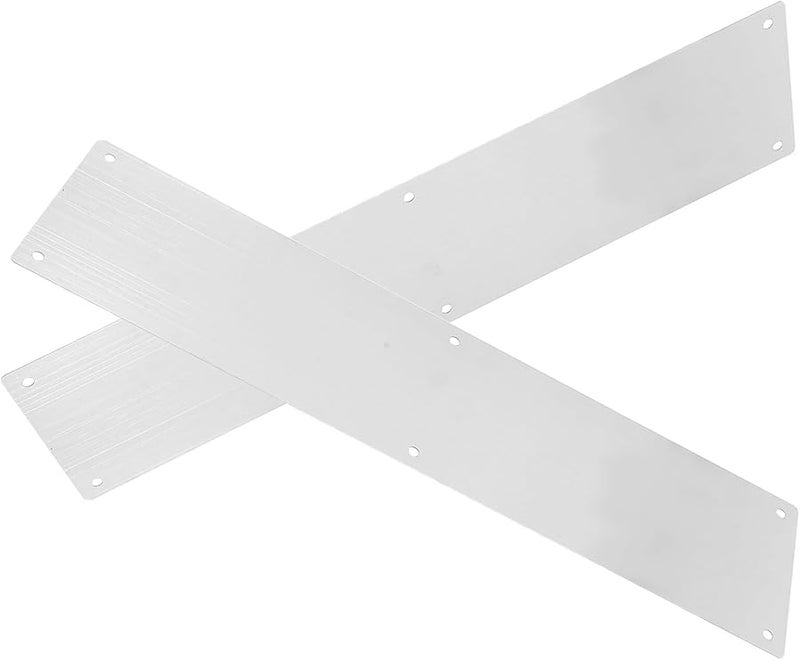 Stainless Steel Door Kick Plate Metal Reinforcement Protector For Indoor Outdoor Doors - Image 2