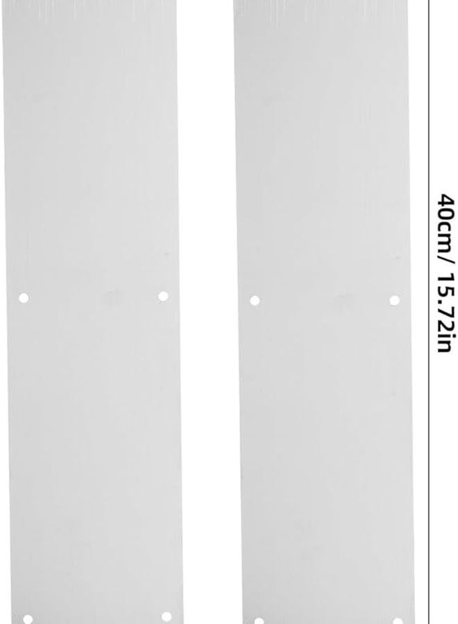 Stainless Steel Door Kick Plate Metal Reinforcement Protector For Indoor Outdoor Doors - Image 3