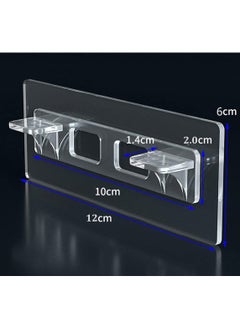 Y&D 12 Pcs Adhesive Shelf Brackets No Drill Support Pegs Punch Free Pins Cabinet Clips for Kitchen Book Shelves Closet Clapboard Layer  - Image 4