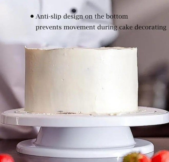 LDQ 360° Rotating Cake Turntable Stand for Cake Decorating | Heavy-Duty Non-Slip Baking Spinner for Cakes, Cupcakes & Pastries | Professional Cake Decorating Tool for Home Bakers | Pack of 1 - Image 2