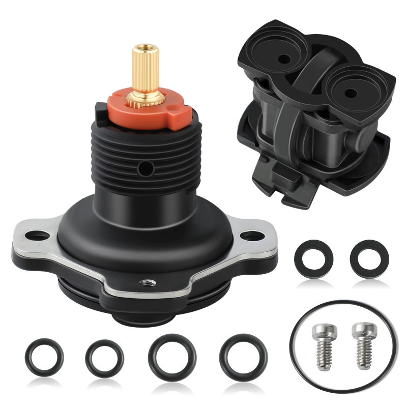 Edifla 1307346 Mixer Cap Sp Kit and GP800820 Pressure Balancing Unit Cartridge Compatible with Kohler Shower Valve, Shower Cartridge Repair Kit for Rite-Temp and K-304 Shower Valve, Retro - Image 1