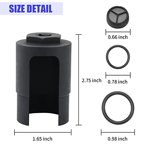 PEATOVIE 6.0 IPR Valve Socket with Seal Kit Compatible with Ford 6.0L Powerstroke-Excursion E-350, F-250 F-350 Super Duty-Replaces 904-415, 3C3Z9H529A, 3C3Z-9H529-A Injector Pressure Regulator Valve Socket - Image 2