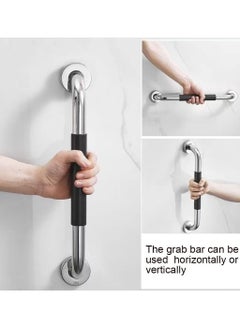 20 Inch Anti-Slip Shower Grab Bars w/Rubber Grip, SUS304 Stainless Steel Bathroom Grab Bar Handle, Safety Balance Handrail - pzsku/Z90DE2145D5B3FDCE17C4Z/45/_/1683388468/617a7572-91bb-4348-ad00-ca40adfb65c0