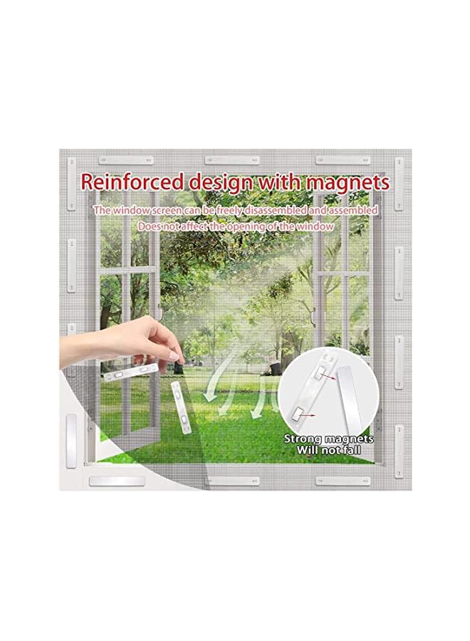 The Bros مشبك شاشة نافذة مغناطيسي، شريط مغناطيسي، 12 قطعة مشبك نافذة مغناطيسي ذاتي اللصق لشاشة الذباب، مشابك تثبيت عالمية بدون ثقب للأبواب، ستائر شبكية، ستائر أبواب - Image 3