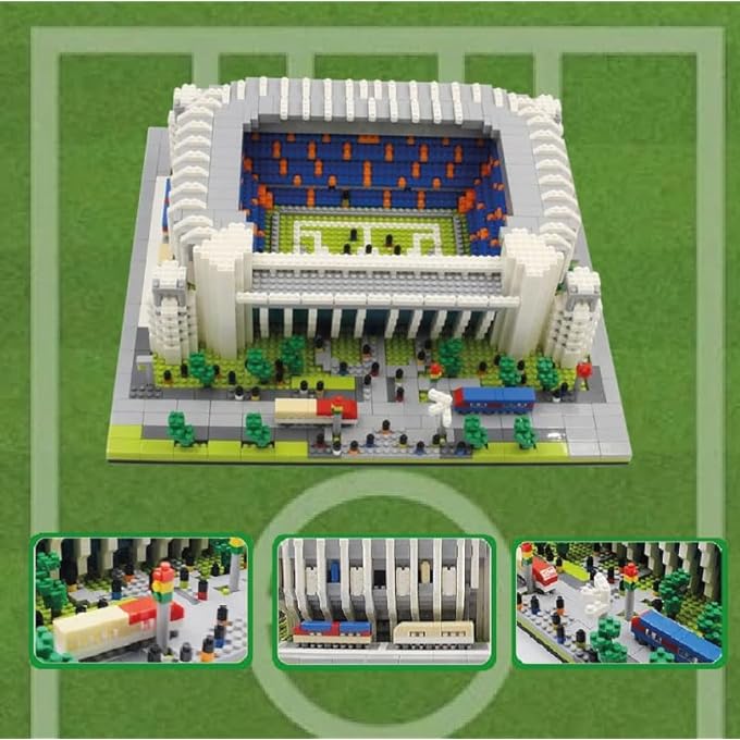 MODEL OF ARCHITECTURE TO BUILD WITH MINIATURE BLOCKS FOOTBALL STADIUM IN MADRID, SPAIN - Image 4
