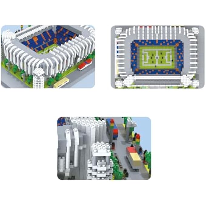 MODEL OF ARCHITECTURE TO BUILD WITH MINIATURE BLOCKS FOOTBALL STADIUM IN MADRID, SPAIN - Image 5