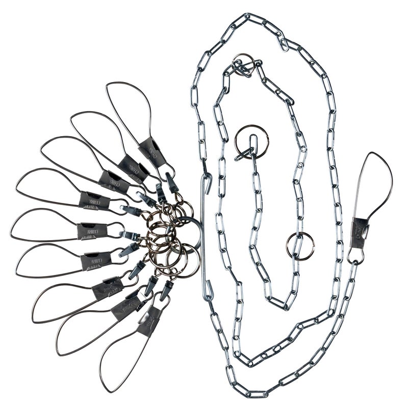 Lindy Chain Stringers - 9 Swiveled Moveable Snaps - Image 1