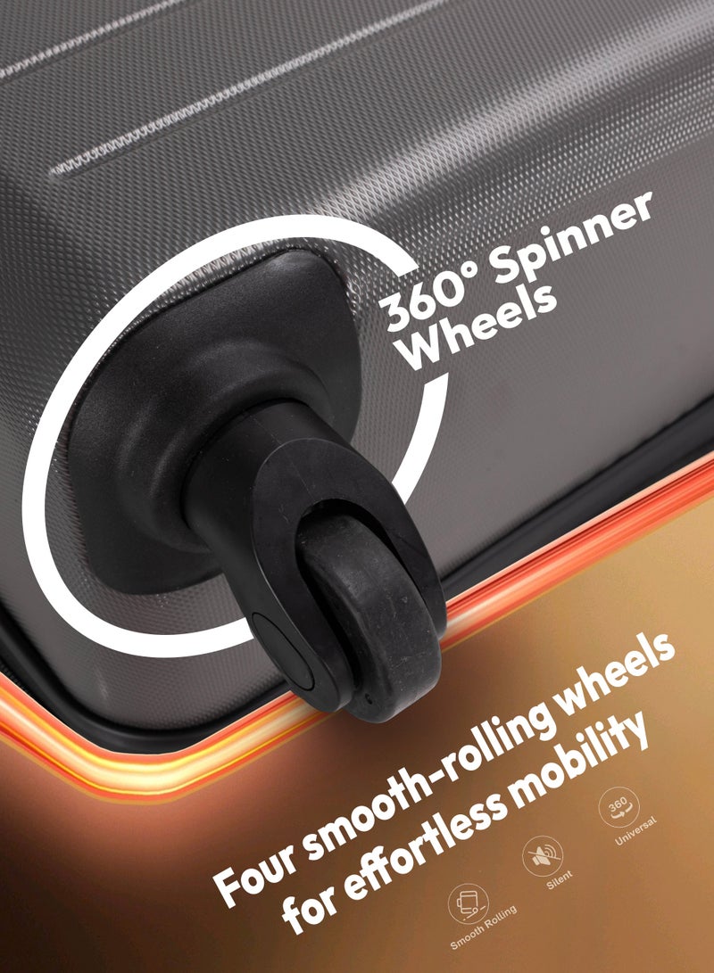 Stargold 4-Piece Luggage Set (20/24/28/32 Inch) – ABS Hard Shell Suitcases with Expandable Zipper, 360° Spinner Wheels, Number Lock – Lightweight Trolley Travel Bag - Image 3