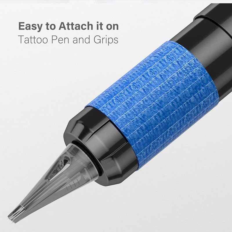 SHIELD PLUS Tattoo Aftercare Bandage – Second Skin Healing Wrap for New Tattoos | Waterproof, Breathable & Anti-Bacterial Aftercare Film (Blue) (1pcs) - Image 2