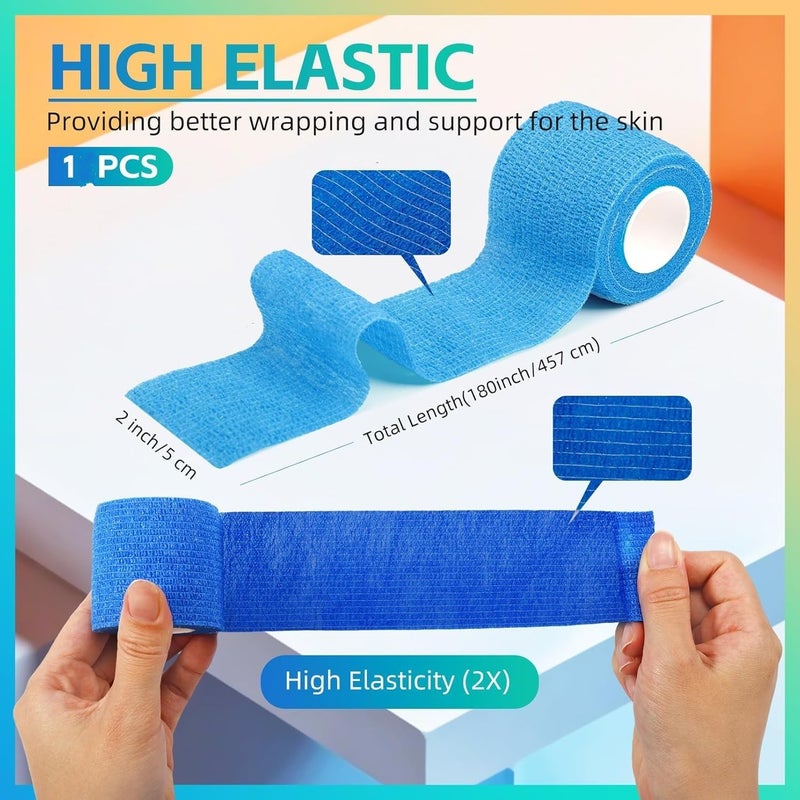 SHIELD PLUS Tattoo Aftercare Bandage – Second Skin Healing Wrap for New Tattoos | Waterproof, Breathable & Anti-Bacterial Aftercare Film (Blue) (1pcs) - Image 4