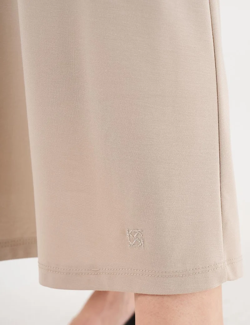 Kayra Crew Neck Jersey Dress Stone