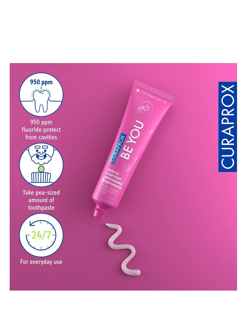 Curaprox Be You  Watermelon Toothpaste 60ml - Gentle Whitening Toothpaste for Daily Use - Image 1
