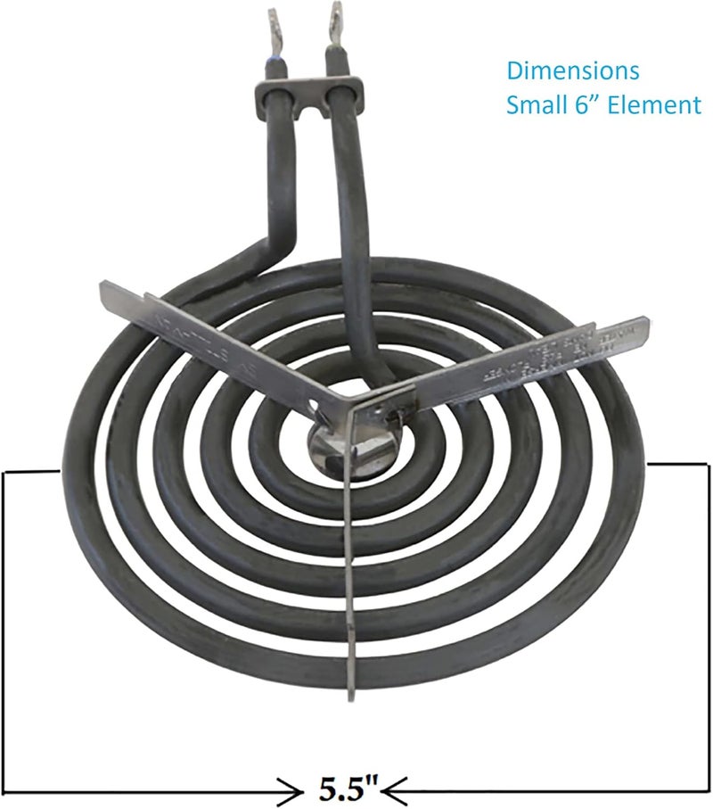 Kitchen Basics 101 WB30M1 WB30M2 Replacement Range Stove Top Surface Element Burner Kit for GE and Hotpoint, 4 Pack Includes 2 WB30M1 (6") and 2 WB30M2 (8"), 2912, 340523, 243867, WB30M0001 - Image 4