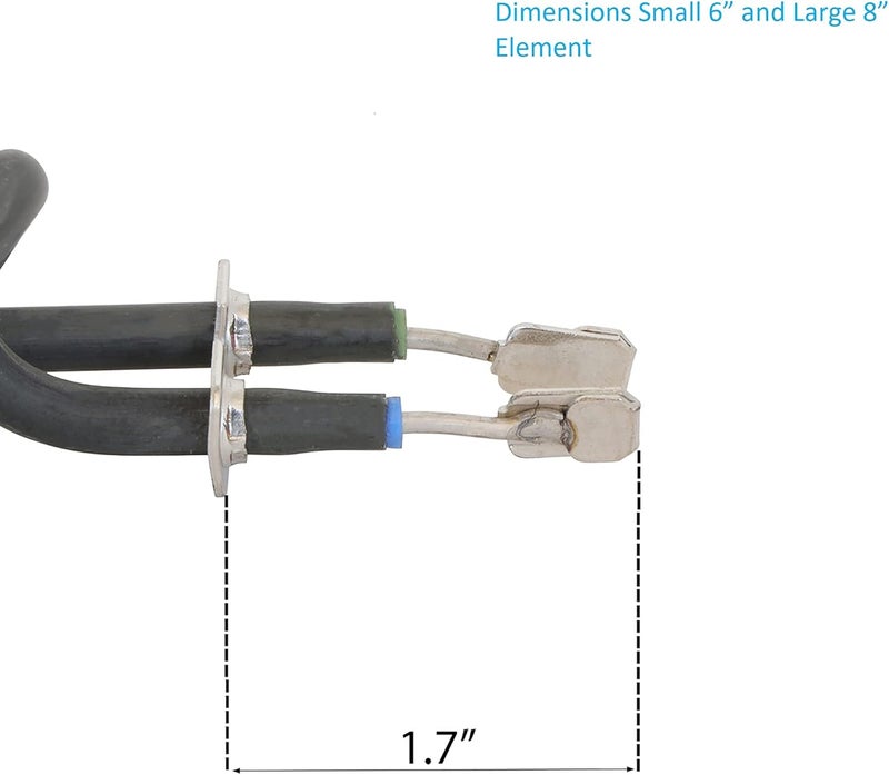 Kitchen Basics 101 WB30M1 WB30M2 Replacement Range Stove Top Surface Element Burner Kit for GE and Hotpoint, 4 Pack Includes 2 WB30M1 (6") and 2 WB30M2 (8"), 2912, 340523, 243867, WB30M0001 - Image 3