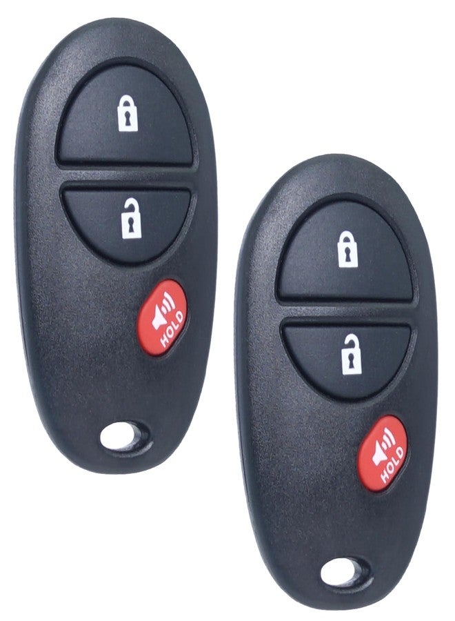SUPALAND Key Fob Keyless Entry Fits for Toyota 2007-2017 Tundra /2005-2016 Tacoma / 2008-2013 Highlander / 2004-2015 Sienna /2008-2016 Sequoia Remote Control Replacement GQ43VT20T 89742-AE010 3 Buttons - Image 1