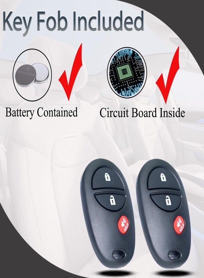 SUPALAND Key Fob Keyless Entry Fits for Toyota 2007-2017 Tundra /2005-2016 Tacoma / 2008-2013 Highlander / 2004-2015 Sienna /2008-2016 Sequoia Remote Control Replacement GQ43VT20T 89742-AE010 3 Buttons - Image 5