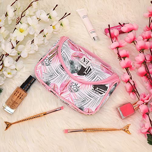 NFI essentials Makeup Pouch Floral Print Cosmetic Pouch Vanity Case Jewellery Pouch Stationery Pencil Case Travel Organiser Travel Pouch Bridal Gift - Image 5