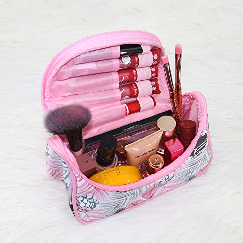 NFI essentials Makeup Pouch Floral Print Cosmetic Pouch Vanity Case Jewellery Pouch Stationery Pencil Case Travel Organiser Travel Pouch Bridal Gift - Image 2