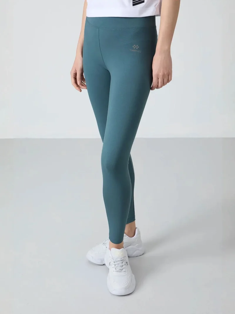 تومي لايف TOMMY High-Waist Cotton Elastane Leggings