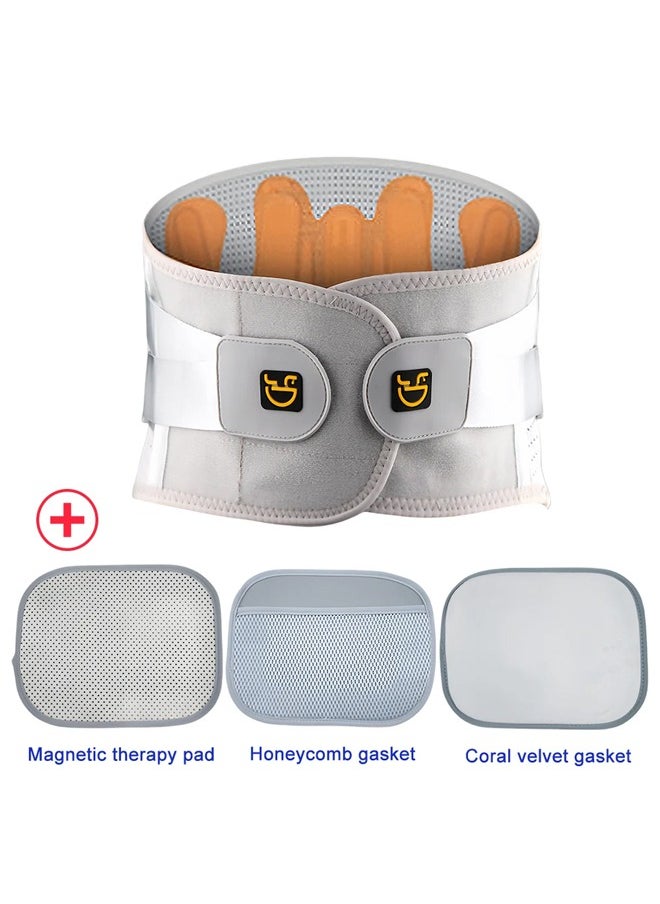 Bukela Back Brace with 3pcs Waist Pads, Men Women Lower Back Pain Back Support Belt for Sciatica Hernated Disc Scoliosis Sprain Work Waist, Support Belt Portable Back Brace for Jogging Squatting Powerlifting  - Image 5
