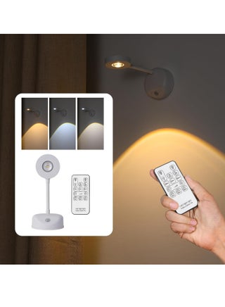 Rechargeable Motion Sensor Picture Light, Spotlight Painting Light, LED Wall Light, Night Light, 3 Colors and Dimmable 360° Rotation with Remote Control (White) - pzsku/Z90DE994767501B190871Z/45/1751250818/67423b17-e866-45b5-9e8f-6ffe6206de91