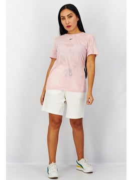 Reebok Women Sportswear Fit Short Sleeve Burnout T-shirt, Pink  - Image 3
